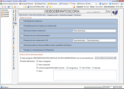 Componente personalizzato visita